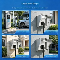 Cache-pluie étanche en acier inoxydable 304 de type 86 pour prise de station de recharge de VE extérieure et interrupteur mural ; Garantie 5 ans