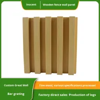 Panel Dinding Kayu Solid Minimalis Modern, Motif Grating Cekung-Cembung, Tahan Air, Bahan WPC untuk Dekorasi Latar Belakang Hotel dan Rumah
