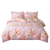 Vente en gros de draps de lit personnalisés en coton 100% - Ensemble de literie 4 pièces - Housse de couette - Taille King Size - Taille Queen Size - Taille Full - Super doux - Luxe