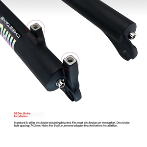 <span class=keywords><strong>Horquilla</strong></span> de Suspensión Delantera para Bicicleta de Aluminio, Doble Corona, para Descenso, 20, 24, <span class=keywords><strong>27.5</strong></span>, 29 Pulgadas - Product Image 2