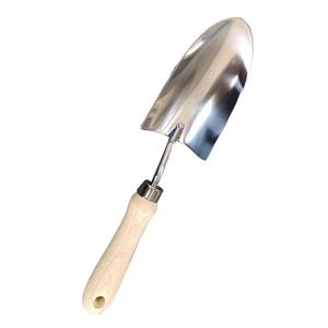 Nouvel ensemble d'outils de jardinage à domicile original de 5 pièces avec manche en bois en acier inoxydable, comprenant une <span class=keywords><strong>pelle</strong></span> de jardin pour pots de fleurs et jardinières - Product Image 1
