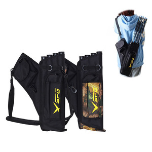 Carcaj de hombro y cintura personalizado para 4 flechas de tiro con arco, para arcos compuestos, recurvos y tradicionales, para caza y tiro. - Product Image 1
