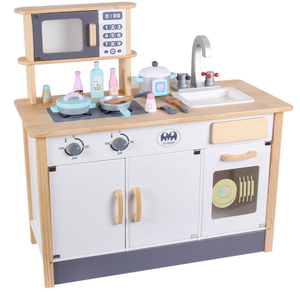 Jouets de cuisine en <span class=keywords><strong>bois</strong></span> pour enfants, restaurant de campagne pour jouer à la cuisine, avec accessoires, jouets de simulation - Product Image 1