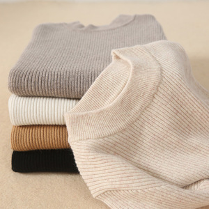 Suéter <span class=keywords><strong>de</strong></span> Punto <span class=keywords><strong>de</strong></span> <span class=keywords><strong>Manga</strong></span> <span class=keywords><strong>Larga</strong></span> con <span class=keywords><strong>Cuello</strong></span> Medio Alto Estilo Coreano para Mujer, Nuevo Estilo <span class=keywords><strong>de</strong></span> Primavera y Otoño - Product Image 1