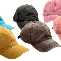 Gorra de Béisbol Desgastada Unisex de Algodón, Gorra Deportiva Vintage, Gorra de Béisbol con Logotipo Bordado Personalizado, Gorra de Golf para Papá