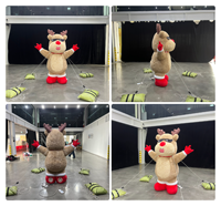 Renne de Noël gonflable de 2 m, renne Rudolph à nez rouge, cerf gonflable durable, décoration de Noël extérieure