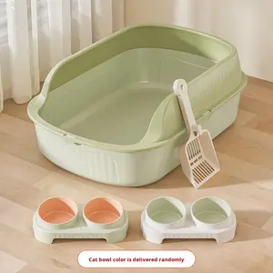 Geschlossene Halb-Geschlossene Extra Große Schnell zu Reinigende Anti-Spritz Anti-Geruch Katzentoilette aus PP-Material Kätzchenfreundlich - Product Image 6