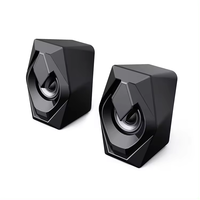 Altavoz Estéreo Portátil para Computadora, Diseño Mini Activo, Alimentado por USB 2.0, Multimedia de 3.5MM, con Luz LED y Entrada AUX