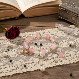 Vendita calda Trending gotico braccialetti di fascino di moda per le donne perla cuore farfalla braccialetti di strass catena disponibile all'ingrosso - Product Image 3