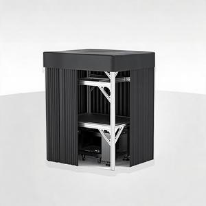 LBTEK SCW3615-HPR Cortina de Protección contra la Luz, Plataforma Óptica, Cámara Oscura, Marco para Instrumentos, Perfil de Aluminio, Recinto de Laboratorio - Product Image 3