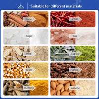 Suikerfruitpoeder maakt cassavemolen, maalt teff en tarwemeel, productieproces, fabriek, machine