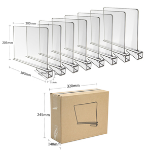 8 gói rõ ràng lưu trữ quần áo tổ chức Lưu trữ phân cách tủ quần áo & ngăn kéo và tiết kiệm không gian kệ chia - Product Image 2