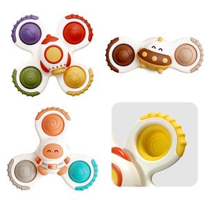 CPC 3 pièces bébé dessin animé Fidget Spinner jouets <span class=keywords><strong>ventouse</strong></span> bébé Spinner <span class=keywords><strong>pour</strong></span> <span class=keywords><strong>chaise</strong></span> <span class=keywords><strong>haute</strong></span> - Product Image 1