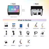 Radio para Auto Dasaita de 11.6 Pulgadas con Pantalla Táctil Android, Reproductor de DVD, Sistema de Infoentretenimiento para Tundra 07-13/Sequoia 14-22, Unidad Principal con Carplay