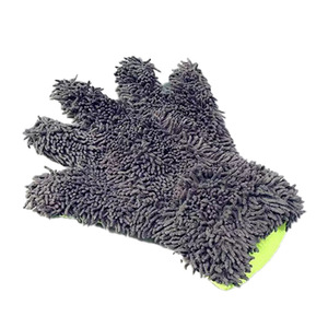 Vente en gros de gants de lavage de voiture en microfibre à 5 doigts mitaines de nettoyage en chenille pour roues, peinture et détails (imperméables et sans rayures) - Product Image 5