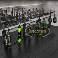Support mural pour sac de frappe, support pour sacs de frappe lourds, support pour sac de boxe, support de suspension, rail avec poulie