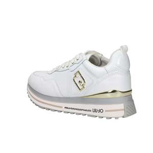 Zapatillas Liu-Jo Donna Maxi Wonder 1 Argento Blancas con Suela Gruesa - Product Image 3