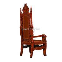 Nouveau Sculpté En Bois Antique Gothique Trône À Vendre