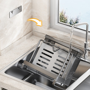 Support mural multifonctionnel pour couteaux de cuisine avec planche à découper et porte-baguettes, organisateur de rangement pour comptoir - Product Image 3