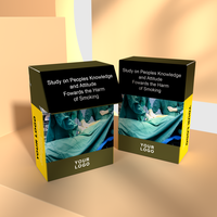 Vente en gros Boîte d'emballage de cigarettes Étui en carton Boîte à cigarettes jetable avec logo imprimé personnalisé Conception personnalisée