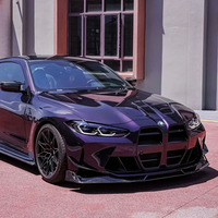 Film adhésif PVC effet métal liquide violet changeant de couleur, anti-rayures, anti-UV, ultra brillant, pour carrosserie de voiture, sans bulles d'air