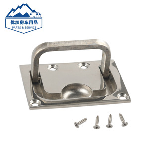 Manija de acero inoxidable para barco, 76x56mm, cuadrada, para escotilla de cubierta, para mejora de yates marinos y vehículos recreativos - Product Image 3