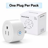 Stop Kontak Pintar WiFi Standar AS, 10A 2400W dengan Kontrol Suara dan Timer, Kontrol Jarak Jauh via Aplikasi, Bersertifikasi FCC dan RoHS, Berfungsi dengan Alexa dan Google Home