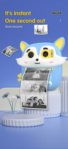 Cámara de Impresión Instantánea P7 para Niños, Pantalla de 2.4 Pulgadas, Lente Dual, 1080P, Diseño de Zorro de Dibujos Animados, Cámara Digital de Impresión Térmica para Niños - Product Image 4