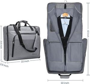 Échantillon gratuit Sac à vêtements suspendu imperméable 40 pouces, poches et fermeture éclair latérale pour vêtements Sac à vêtements - Product Image 3
