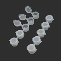 Usine 2ml * 5 réutilisable Mini Art vide peinture Pots en plastique bandes de peinture pour acrylique aquarelle ensemble peinture