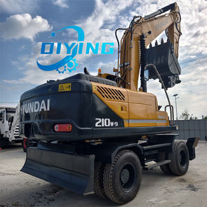Excavatos d'occasion de vente chaude <span class=keywords><strong>Hyundai</strong></span> d'occasion 210 Excavatrice à roues <span class=keywords><strong>Hyundai</strong></span> d'occasion pour la construction de maisons - Product Image 2
