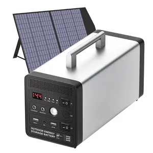 Fábrica al por mayor 200W 400W 600W móvil solar 110V 220V estación de energía de batería portátil