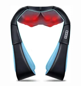 Wholesale Shiatsu Neck And Back Massager With Heat Electric Deep Tissue Kneading Massage Pillow