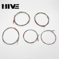 HIVE Direct Supply - Cuerdas de Acero de Alta Calidad para Bajo de 5 Cuerdas, con Extremos Recubiertos de Terciopelo Eléctrico