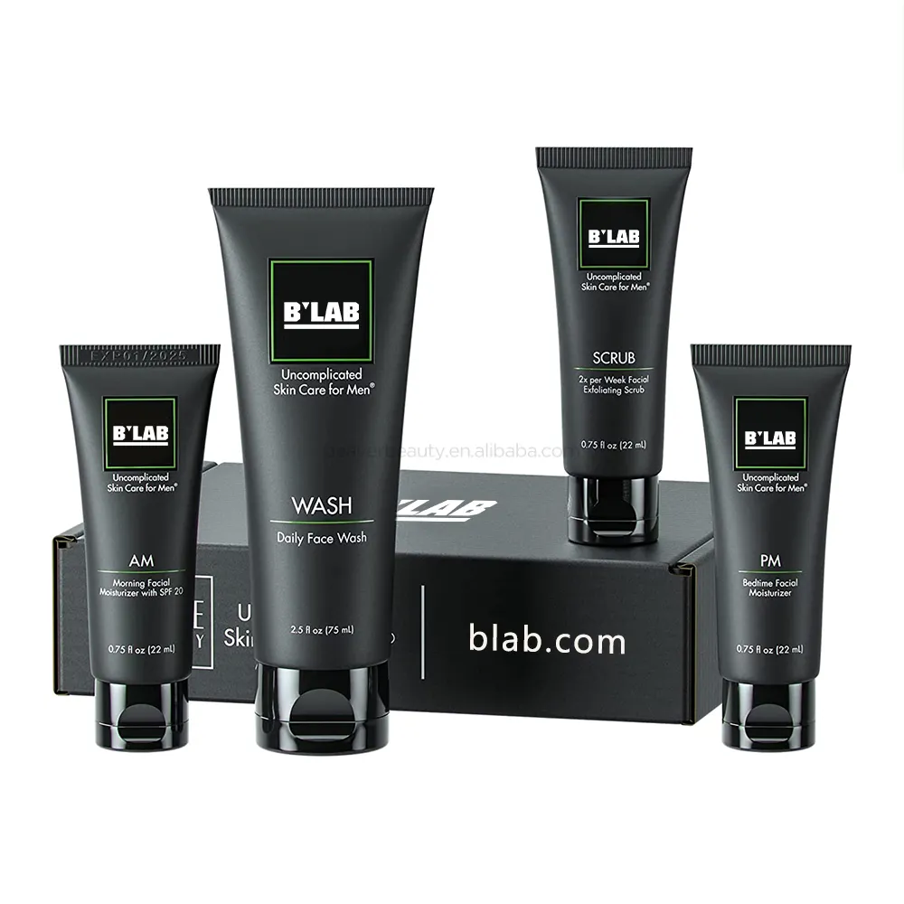 Private Label Best Sellers Vegan Organic Mens Skincare Kit Gift Set For Men Private Label Face Care Wash Cream Men's Skin Care