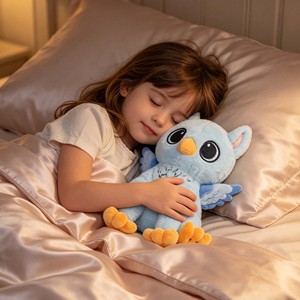 Peluches personnalisées conçues par IA, jouets en <span class=keywords><strong>peluche</strong></span> avec IA, <span class=keywords><strong>peluche</strong></span> oiseau <span class=keywords><strong>Mochi</strong></span> assis sur mesure, collection de peluches anime personnalisées - Product Image 3