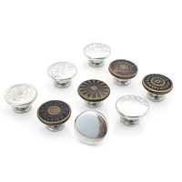Boutons instantanés en métal de 17mm, ajustement parfait, boutons en jean de remplacement sans couture pour jean