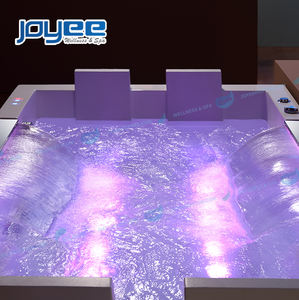 JOYEE Precio Barato Grande 2-4 Personas Acrílico Interior Baño Masaje Hidroterapia Bañera de hidromasaje - Product Image 6