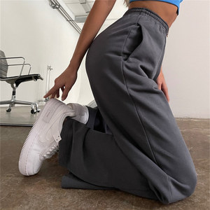 OEM Factory da donna <span class=keywords><strong>pantaloni</strong></span> <span class=keywords><strong>lunghi</strong></span> <span class=keywords><strong>pantaloni</strong></span> larghi taglie forti <span class=keywords><strong>pantaloni</strong></span> larghi da donna - Product Image 3