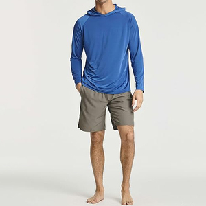 Chemise de pêche et de randonnée en fibre de bambou UPF 50, légère, imperméable, sublimation, anti-UV, manches longues, respirante, grande taille - Product Image 4