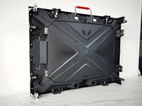 Écran d'affichage led P5 d'intérieur commercial 640mm x 480mm panneau de panneau d'armoire vide pour modules 320mm x 160mm