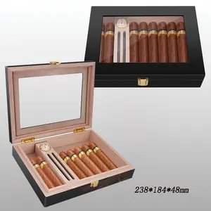 Cigar Solid Wood Cigar Humidor Box Case Wooden Cigar Humidor