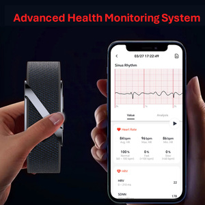 Bracelet <span class=keywords><strong>Connecté</strong></span> Sans Écran ECG HRV, Suivi d'Activité avec Capteur 6 Axes, Détox Numérique Sans Affichage, Moniteur de Fréquence Cardiaque SpO2 et Sommeil ODM - Product Image 2