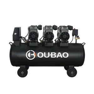 Oubao Compresor im lặng Chất lượng cao 220 Volt 100 lít im lặng 100L yên tĩnh loại dầu miễn phí Máy nén khí máy để sử dụng nhà