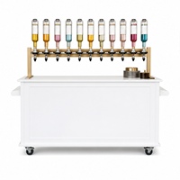 Présentoir de Luxe pour Parfums : Distributeurs Suspendus en Verre, Chariot Mobile, Éclairage LED, Dimensions Personnalisables pour Parfums Haut de Gamme