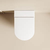 S030 Toilette intelligente murale allongée haut de gamme avec bidet intégré, siège chauffant, contrôle par application et évacuation par siphon en P pour salle de bain sanitaire