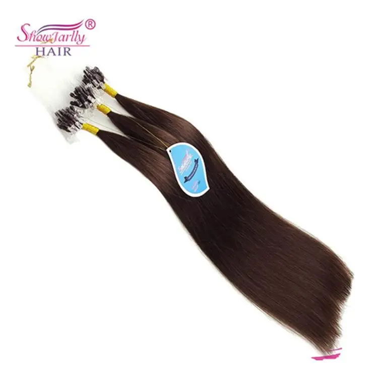 Pre-gebonden Keratine Getipt Micro Loop Ring Hair Extensions, Goedkope Micro Kralen Haarverlenging, remy Koude Human Hair Extension