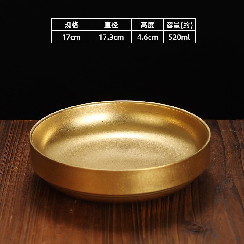 17cm kimchi bowl (vintage gold)