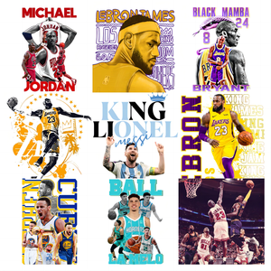 Impermeabile lavabile durevole ferro da stiro stampa trasferimento giocatore di basket adesivi PET per t-shirt borse stampa pellicola DTF - Product Image 3