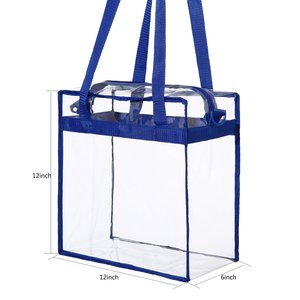 Clear <b>Lunch</b> <b>Bag</b> <b>with</b> Adjustment <b>Shoulder</b> <b>Strap</b> for Women/Men Reusable Clear Tote <b>Bag</b> - Product Image 2